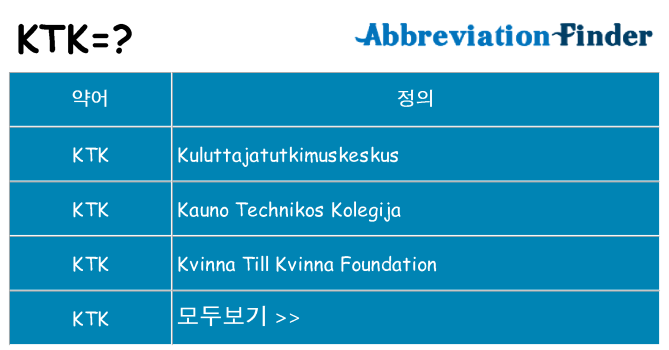 ktk 대 한 무엇을 서가