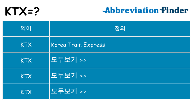 ktx 대 한 무엇을 서가