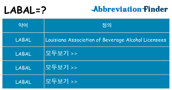 labal 대 한 무엇을 서가