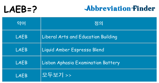 laeb 대 한 무엇을 서가