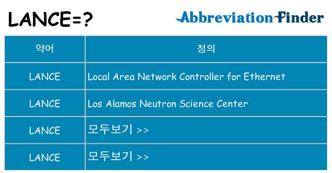 lance 대 한 무엇을 서가