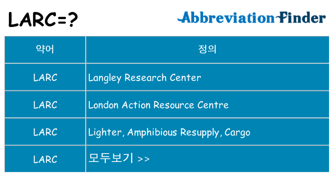 larc 대 한 무엇을 서가