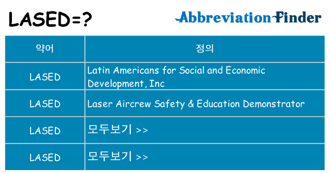 lased 대 한 무엇을 서가