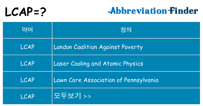 lcap 대 한 무엇을 서가