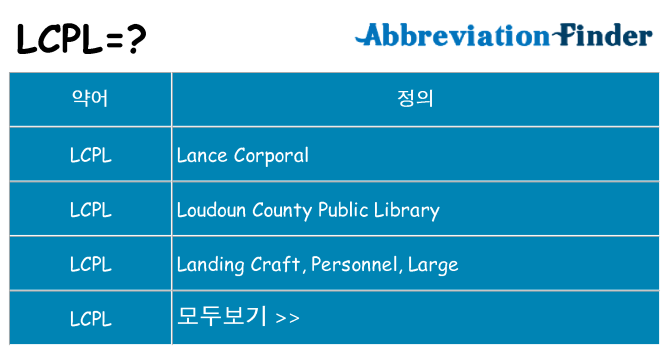 lcpl 대 한 무엇을 서가