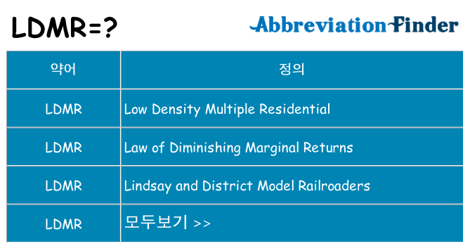 ldmr 대 한 무엇을 서가