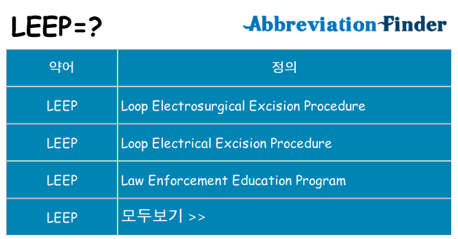 leep 대 한 무엇을 서가