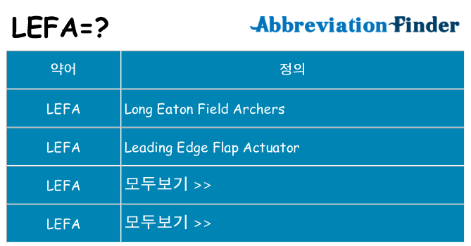 lefa 대 한 무엇을 서가