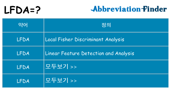 lfda 대 한 무엇을 서가