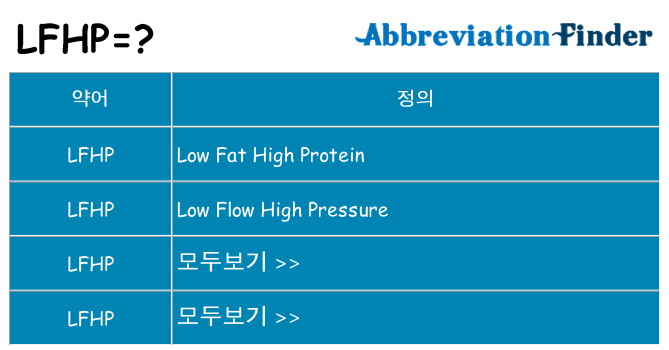 lfhp 대 한 무엇을 서가