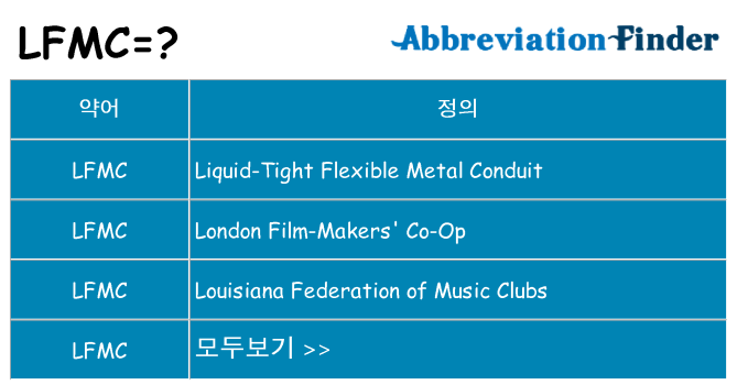 lfmc 대 한 무엇을 서가