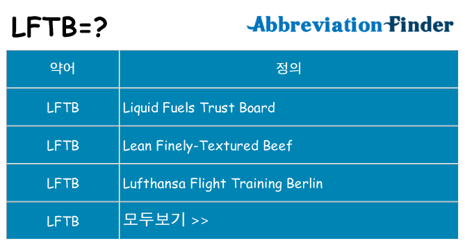 lftb 대 한 무엇을 서가