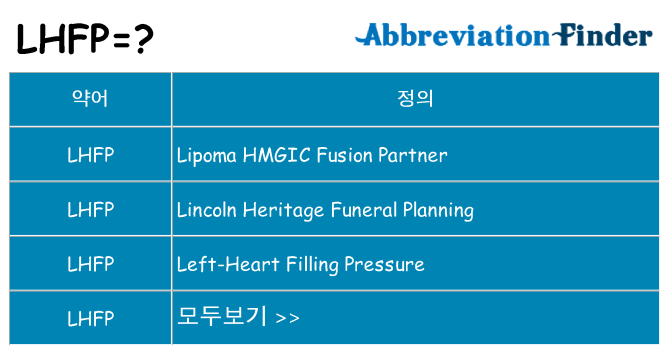 lhfp 대 한 무엇을 서가