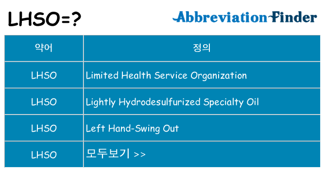 lhso 대 한 무엇을 서가