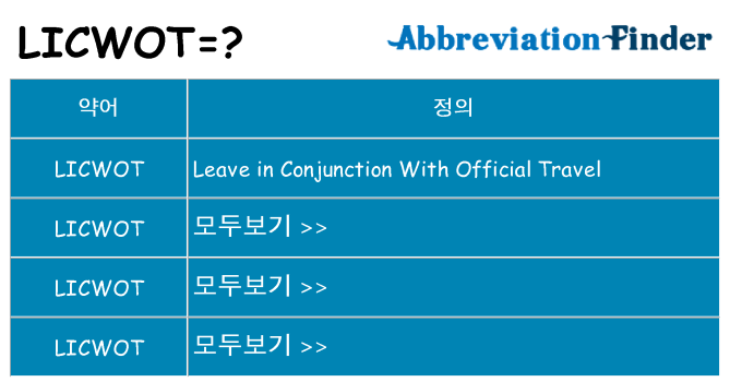 licwot 대 한 무엇을 서가