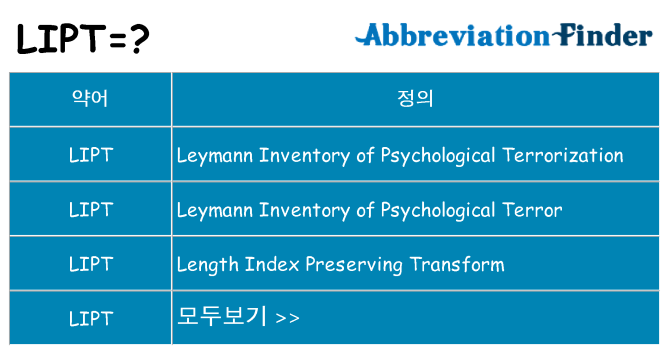 lipt 대 한 무엇을 서가