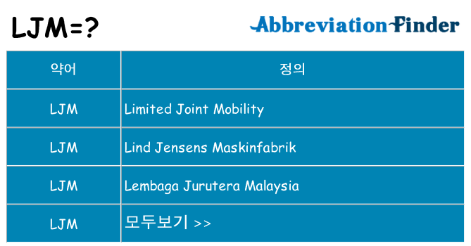 ljm 대 한 무엇을 서가