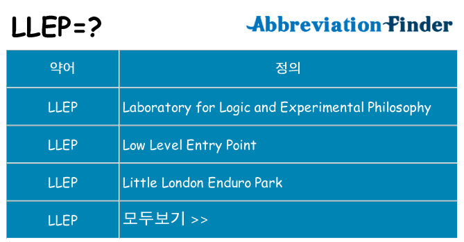 llep 대 한 무엇을 서가