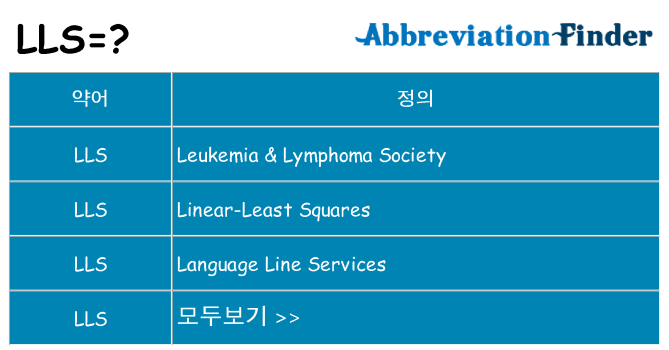 lls 대 한 무엇을 서가