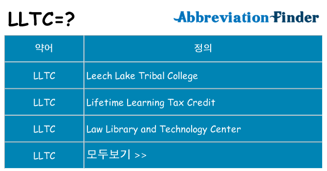 lltc 대 한 무엇을 서가