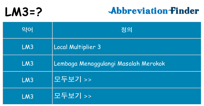 lm3 대 한 무엇을 서가