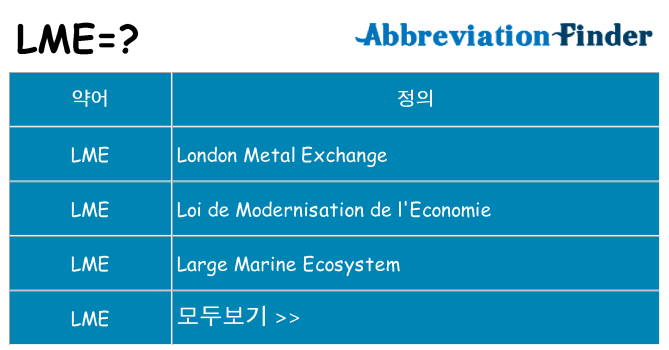 lme 대 한 무엇을 서가