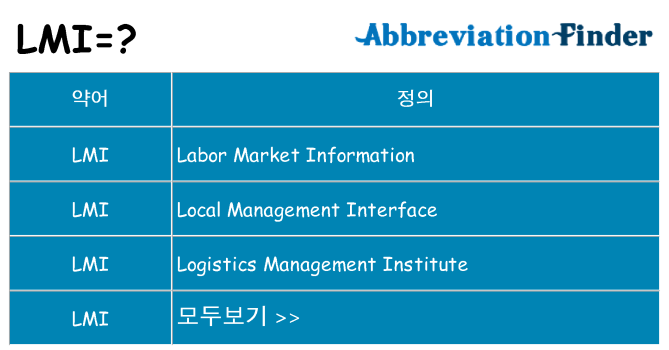 lmi 대 한 무엇을 서가