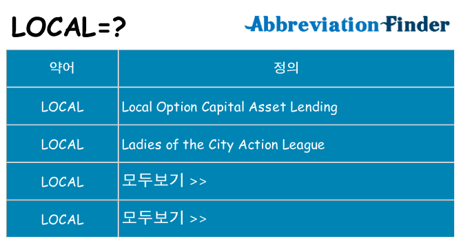 local 대 한 무엇을 서가