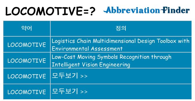 locomotive 대 한 무엇을 서가