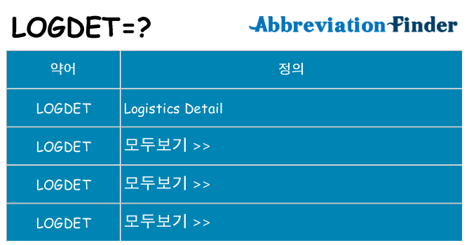 logdet 대 한 무엇을 서가