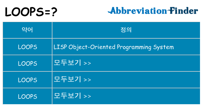 loops 대 한 무엇을 서가