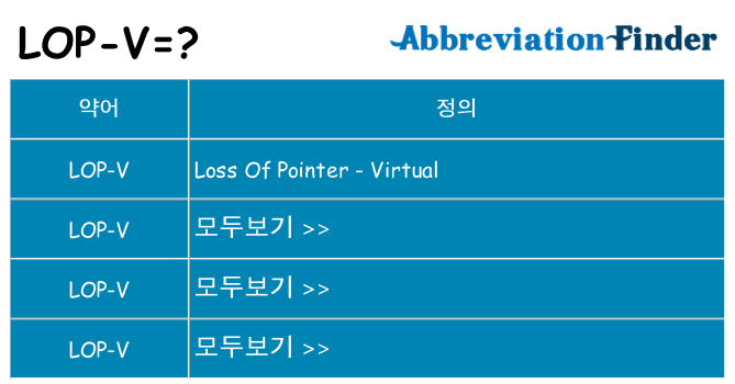 lop-v 대 한 무엇을 서가