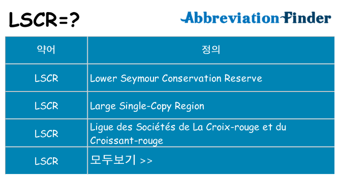 lscr 대 한 무엇을 서가