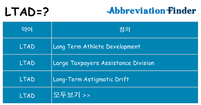 ltad 대 한 무엇을 서가