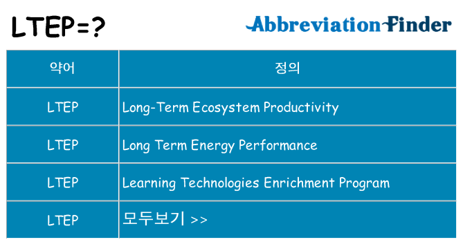 ltep 대 한 무엇을 서가