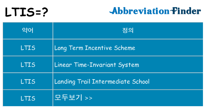 ltis 대 한 무엇을 서가