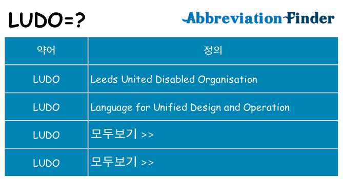ludo 대 한 무엇을 서가