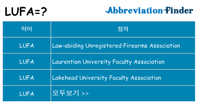 lufa 대 한 무엇을 서가