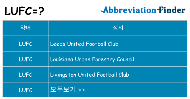 lufc 대 한 무엇을 서가