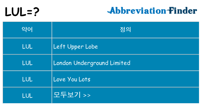 lul 대 한 무엇을 서가