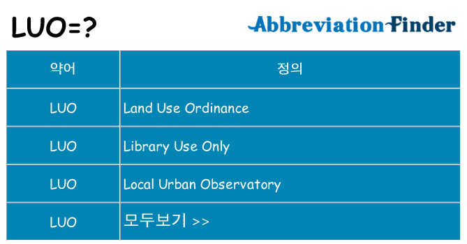 luo 대 한 무엇을 서가