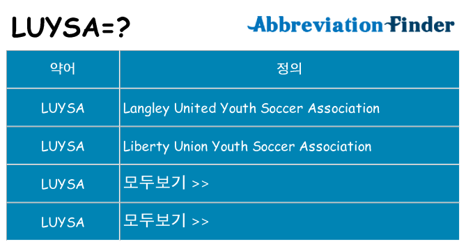 luysa 대 한 무엇을 서가