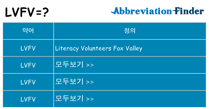 lvfv 대 한 무엇을 서가