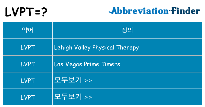 lvpt 대 한 무엇을 서가