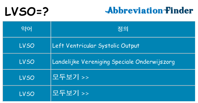 lvso 대 한 무엇을 서가