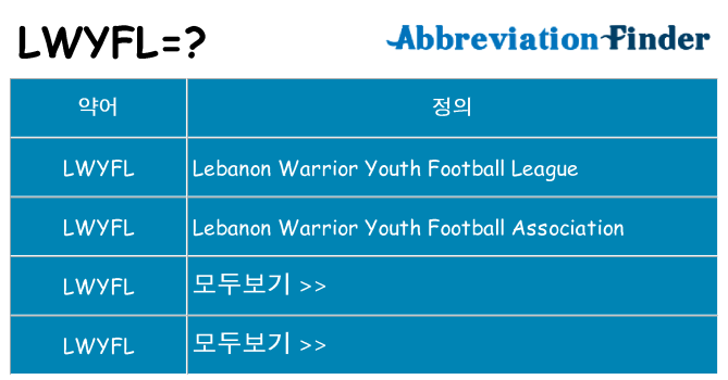 lwyfl 대 한 무엇을 서가