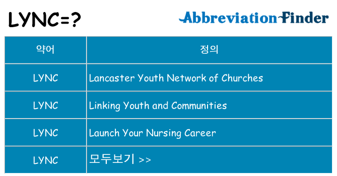 lync 대 한 무엇을 서가