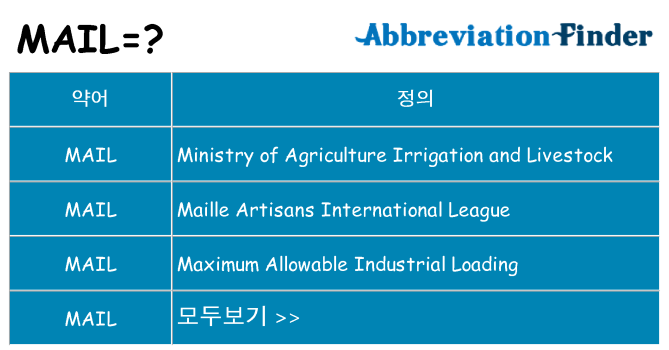 mail 대 한 무엇을 서가