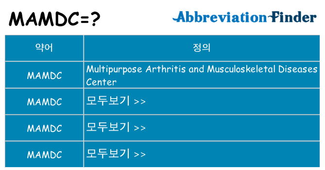 mamdc 대 한 무엇을 서가