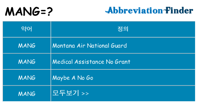 mang 대 한 무엇을 서가